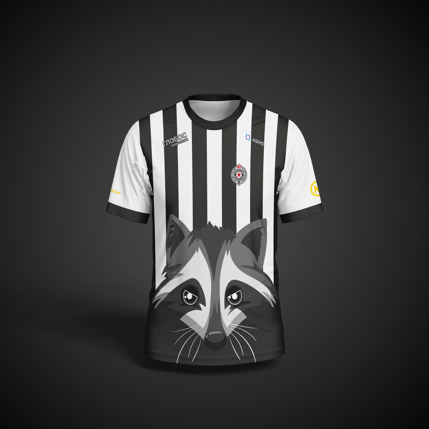Partizan Esports Dres 2026/27 - prednja strana sa Bleki grafikom